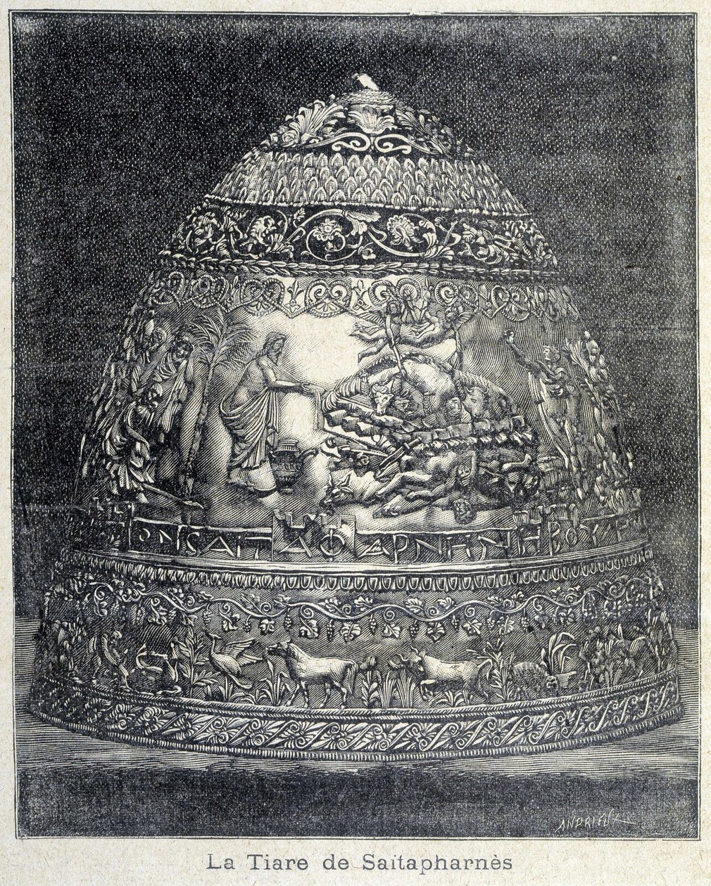 Die Tiara von Saitapharnès - in „Le Peute Parisien“ von French School