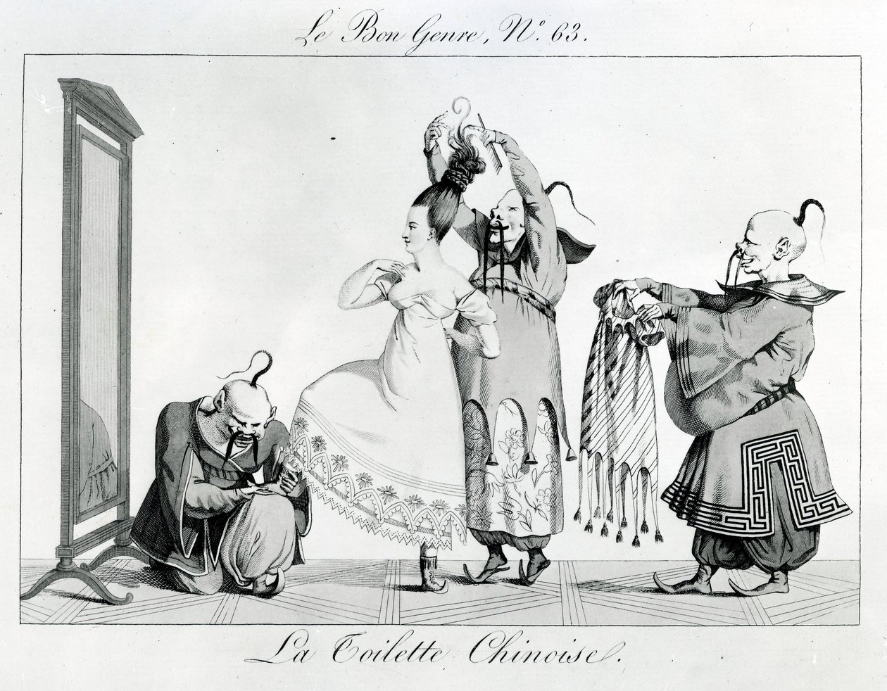 Le Bon Genre - La Toilette Chinoise, 1813 von French School