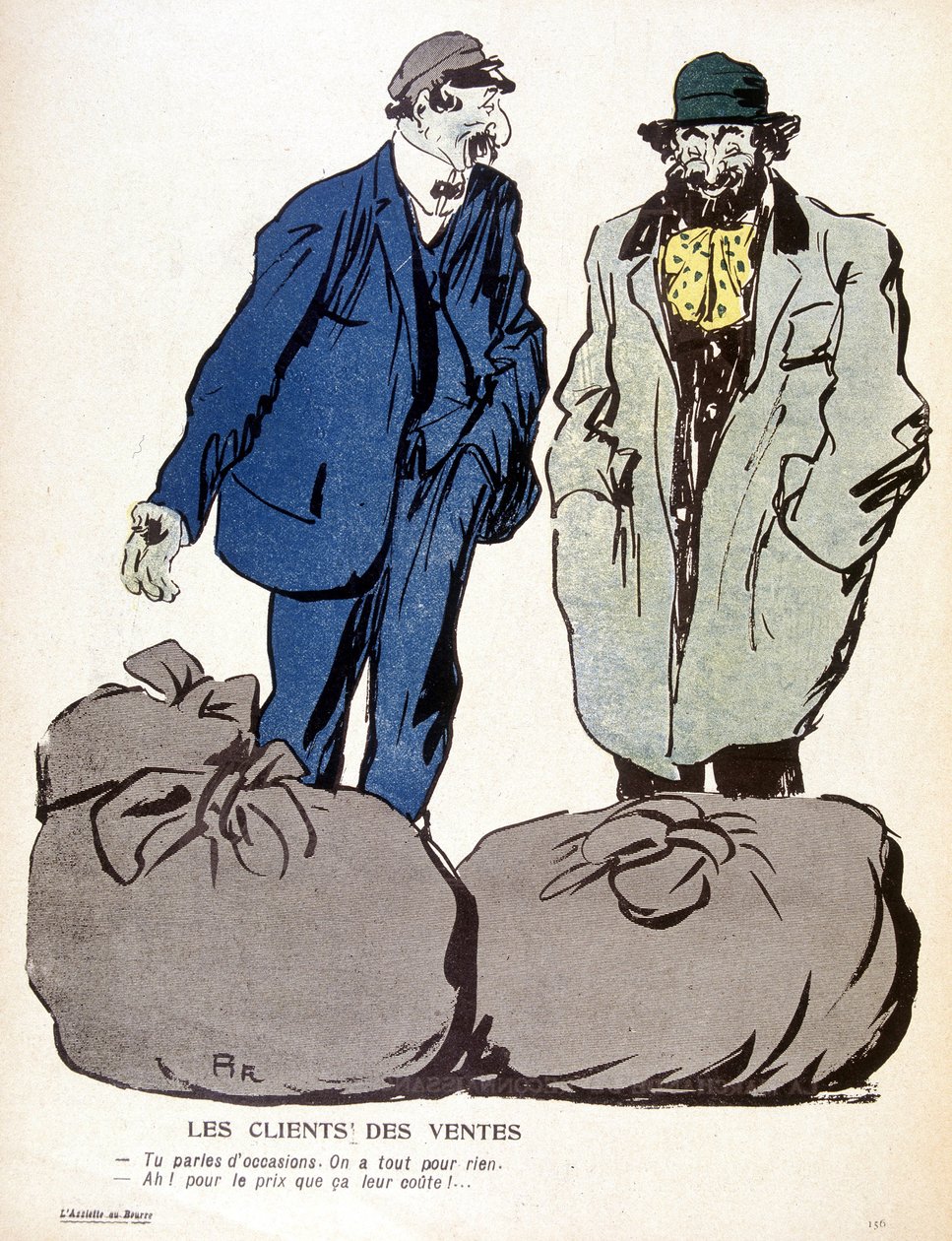 Le Mont-de-Piété: Kunden, Verkäufe - in „Der Teller mit Butter“ Nr. vom 03.06.1905 von French School