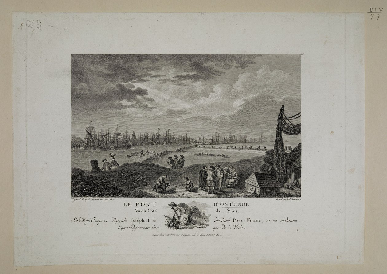 Der Hafen von Ostende von French School