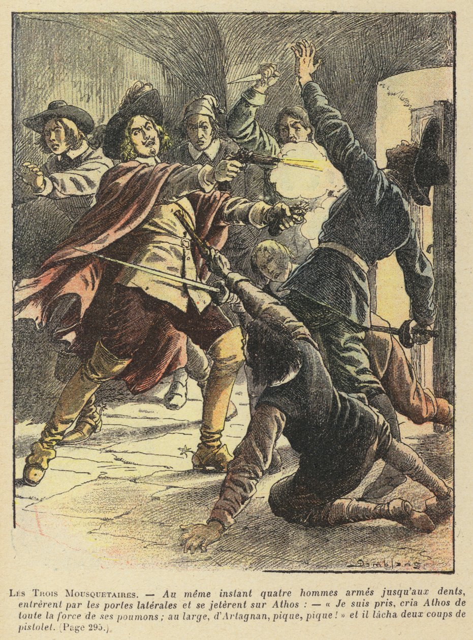 Die drei Musketiere von Alexandre Dumas von French School