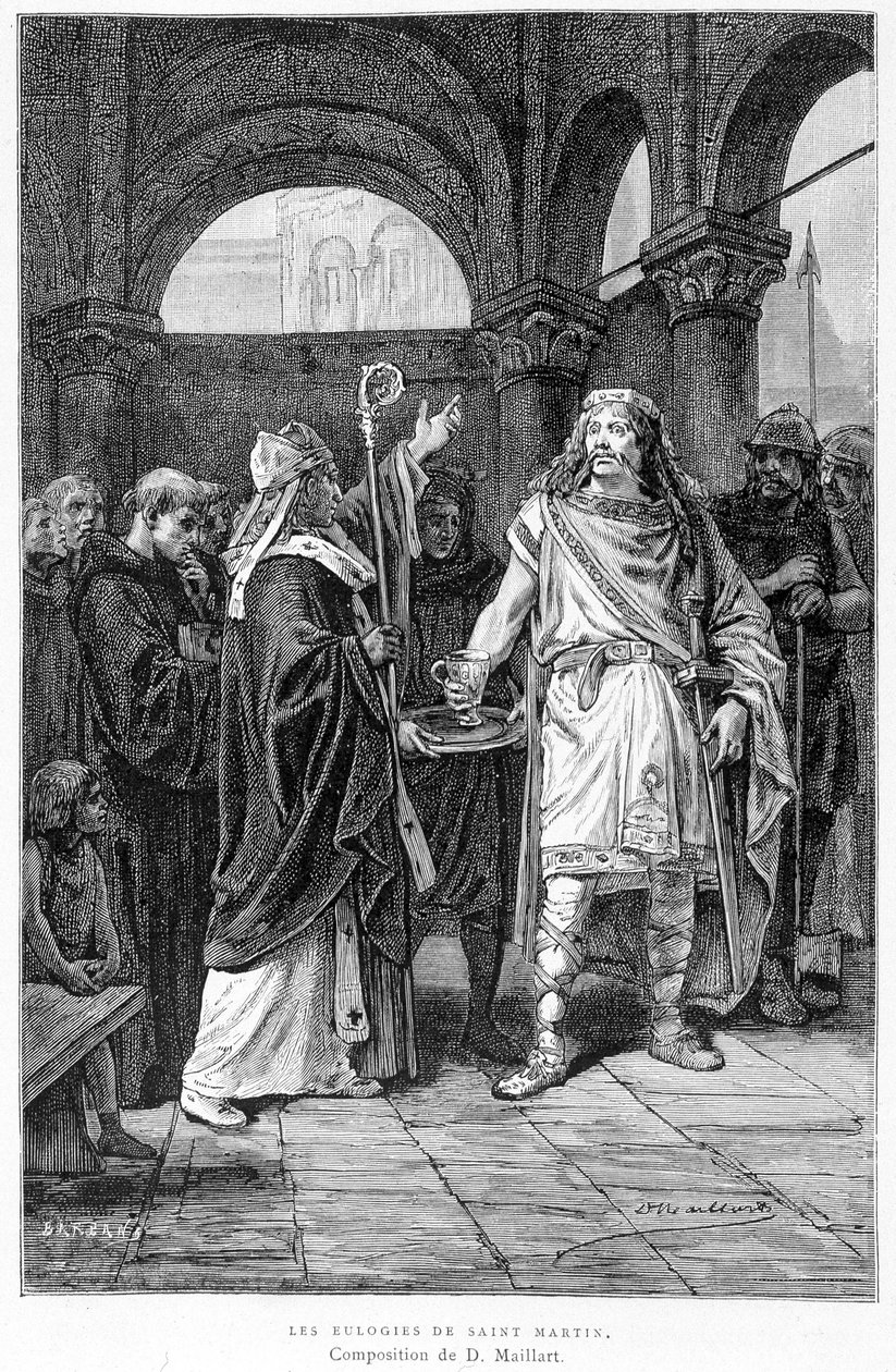 Die Lobreden des Heiligen Martin - in „Die Chronisten der Geschichte Frankreichs“ von Mme de Witt von French School
