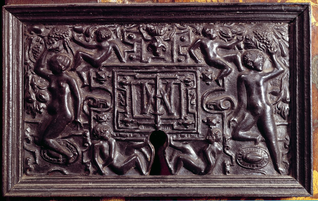 Schloss Egouen: Schlossplatte. 16. Jahrhundert von French School