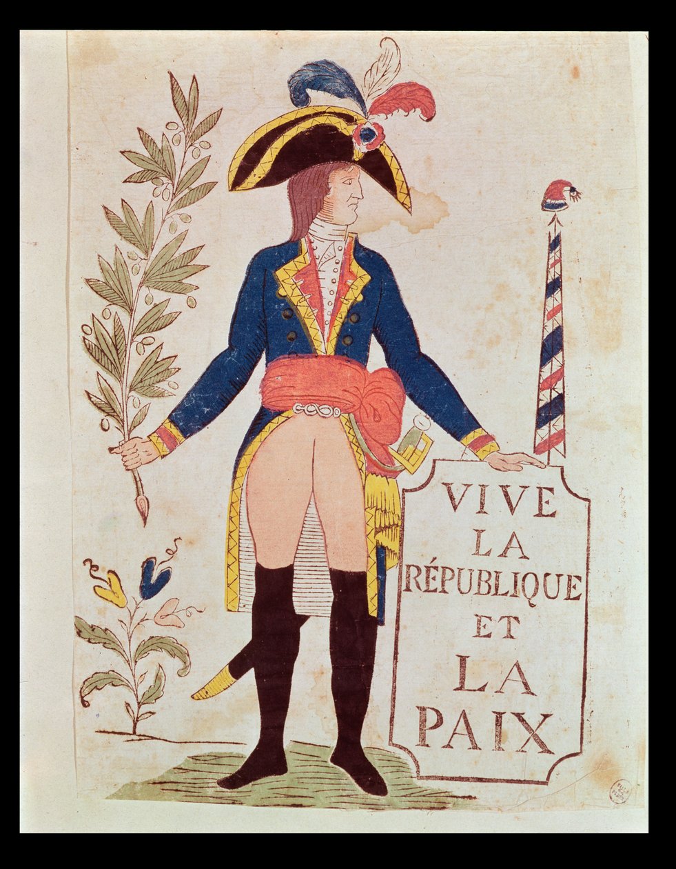 Es lebe die Republik und der Frieden, ca. 1795-99 von French School