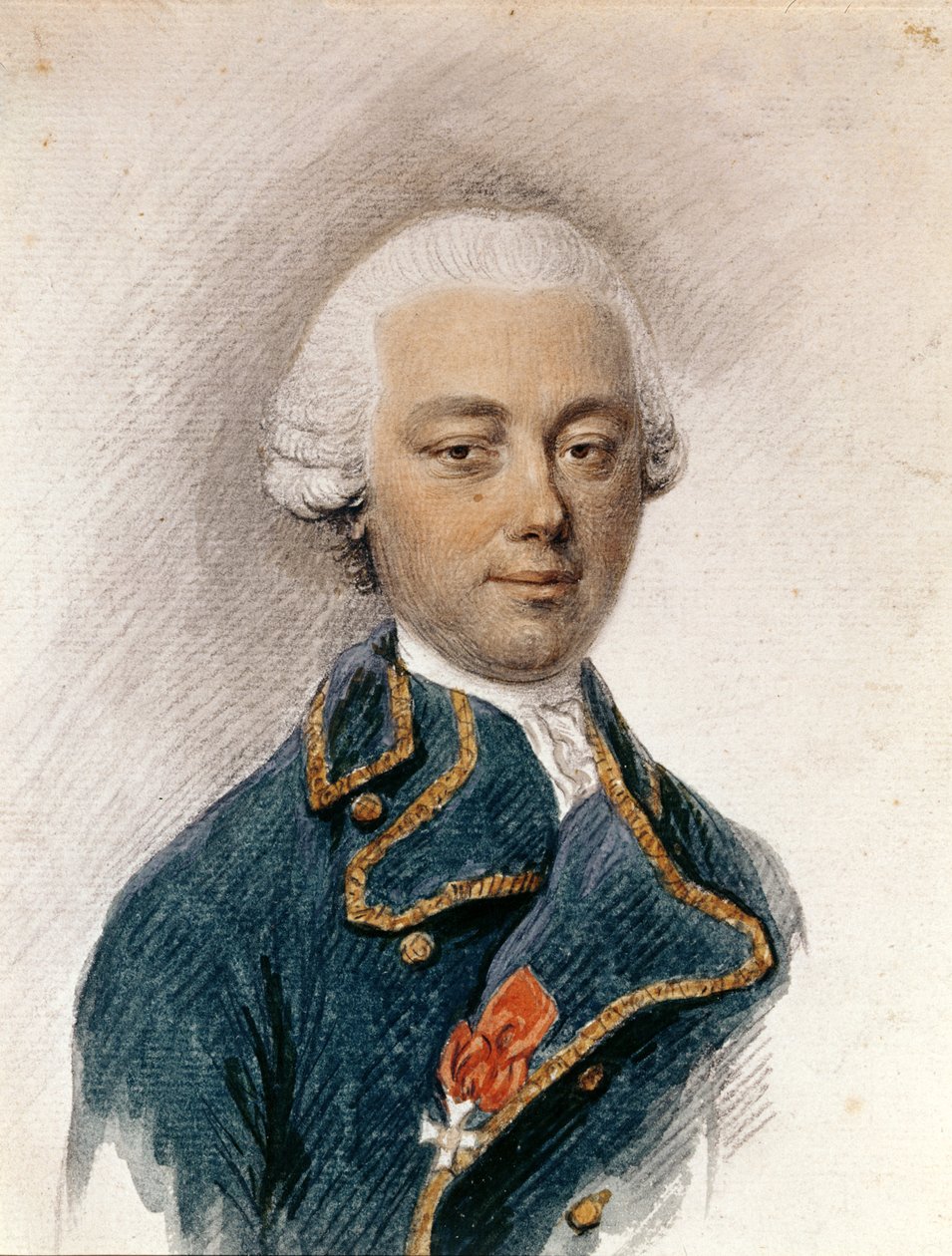 Louis Antoine de Bougainville (1729-1811) als junger Mann, ca. 1755 von French School
