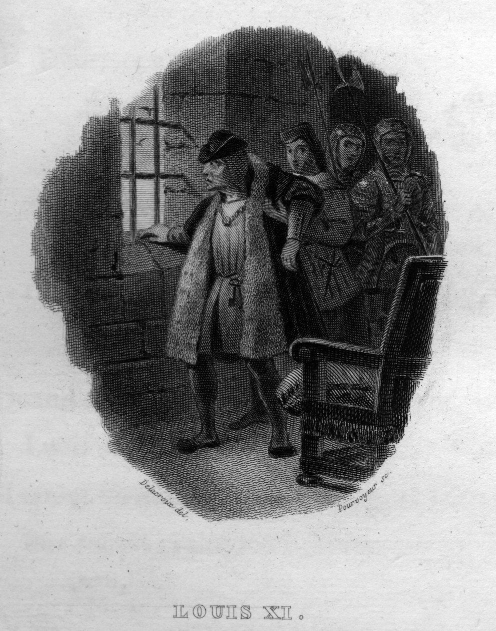 Louis XI Chanson de Beranger in „Gesammelte Werke“ (1834) von Pierre Jean de Beranger von French School