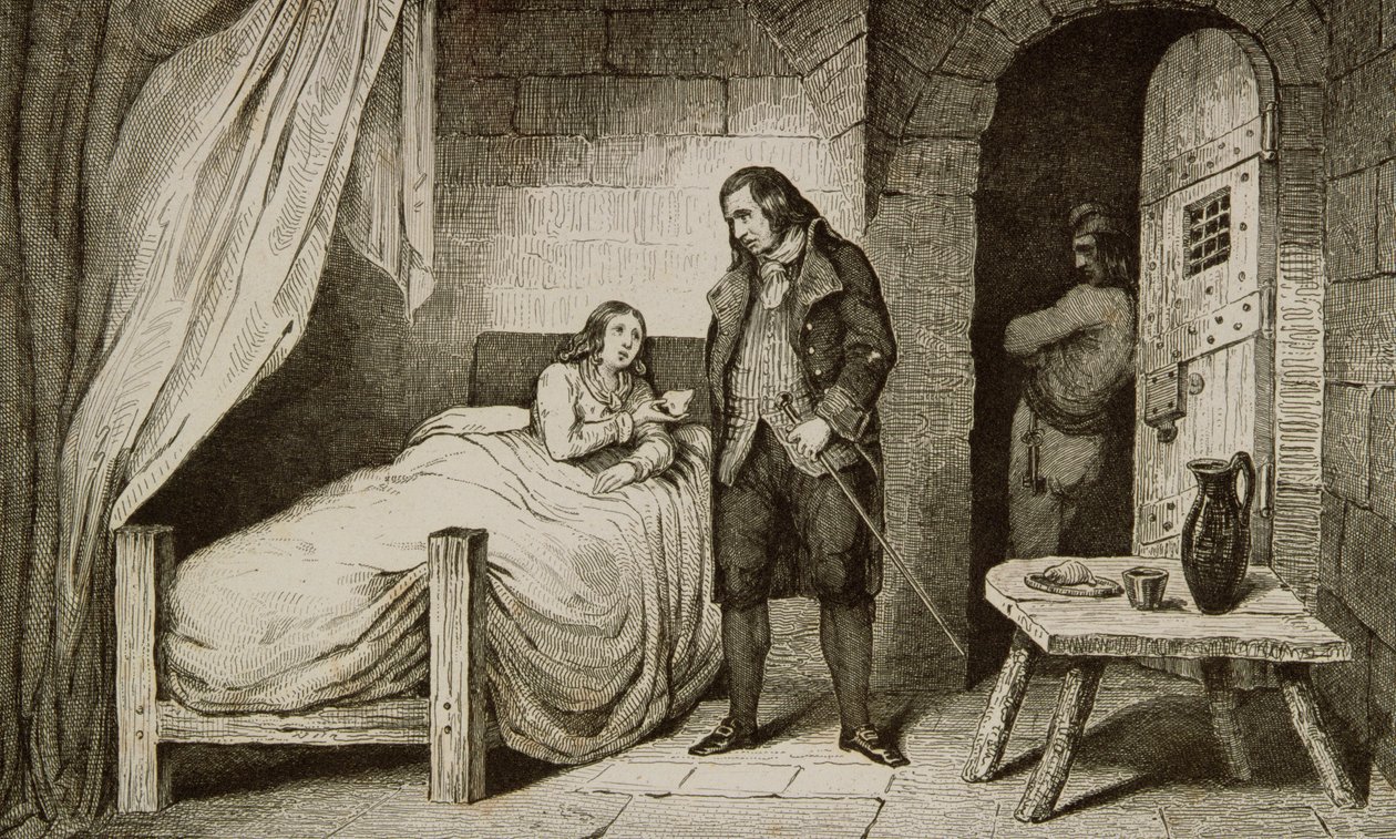 Louis XVII (1785-95) krank und eingesperrt, aus 