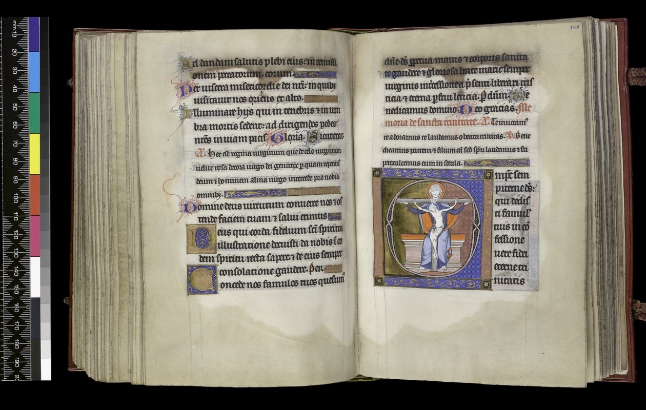Fürbitte zur Dreifaltigkeit, aus dem Psalter und Stundenbuch der Isabella von Frankreich, Paris, ca. 1265-70 von French School