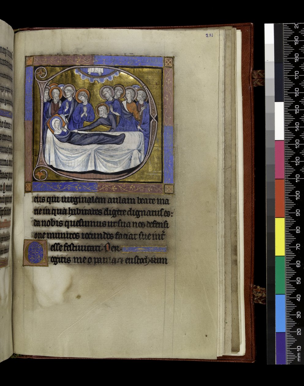 Gebete, Predigten und Lektionen für die Himmelfahrt, aus dem Psalter und Stundenbuch von Isabella von Frankreich, Paris, ca. 1265-70 von French School