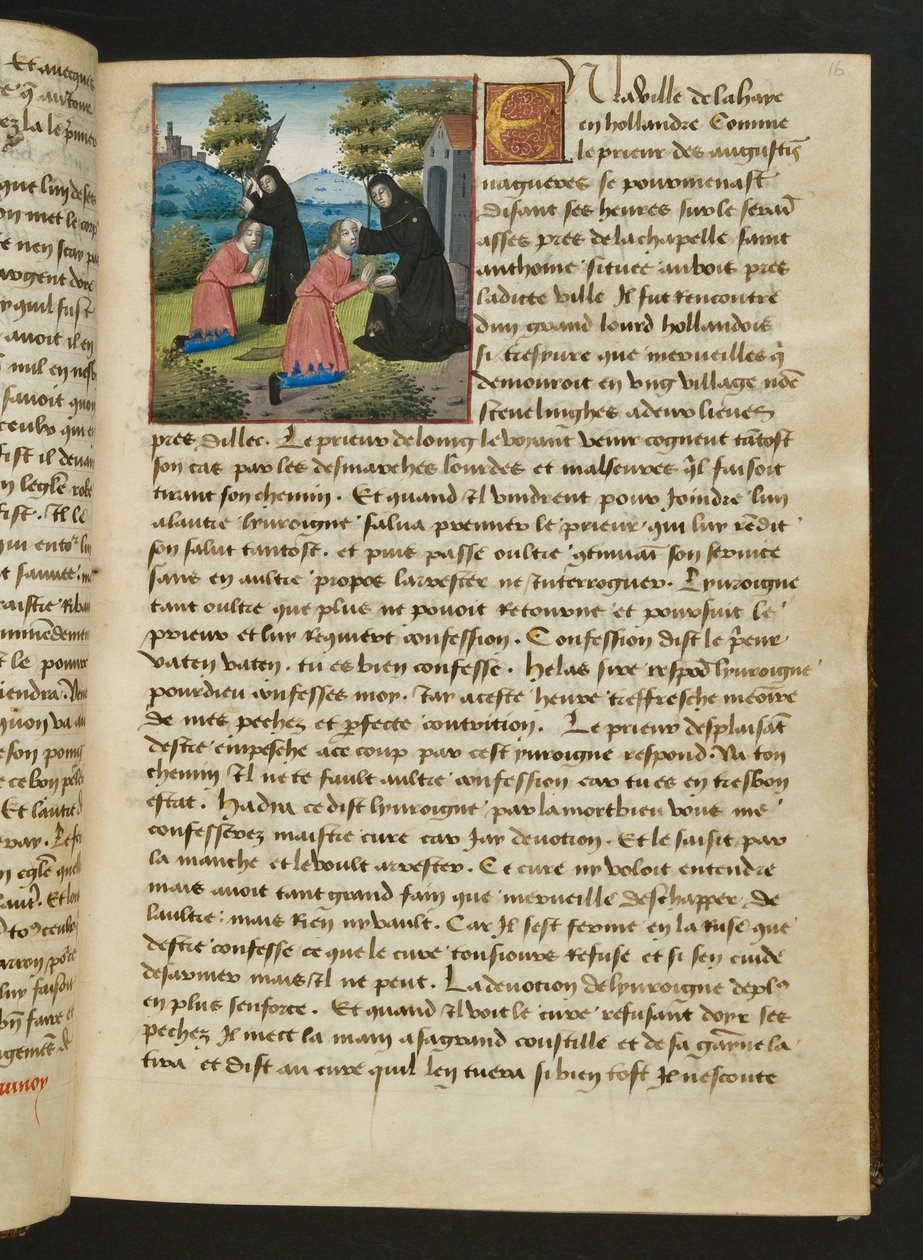 MS Hunter 252 016r Seite aus Cent Nouvelles Nouvelles, ca. 1461-62 von French School