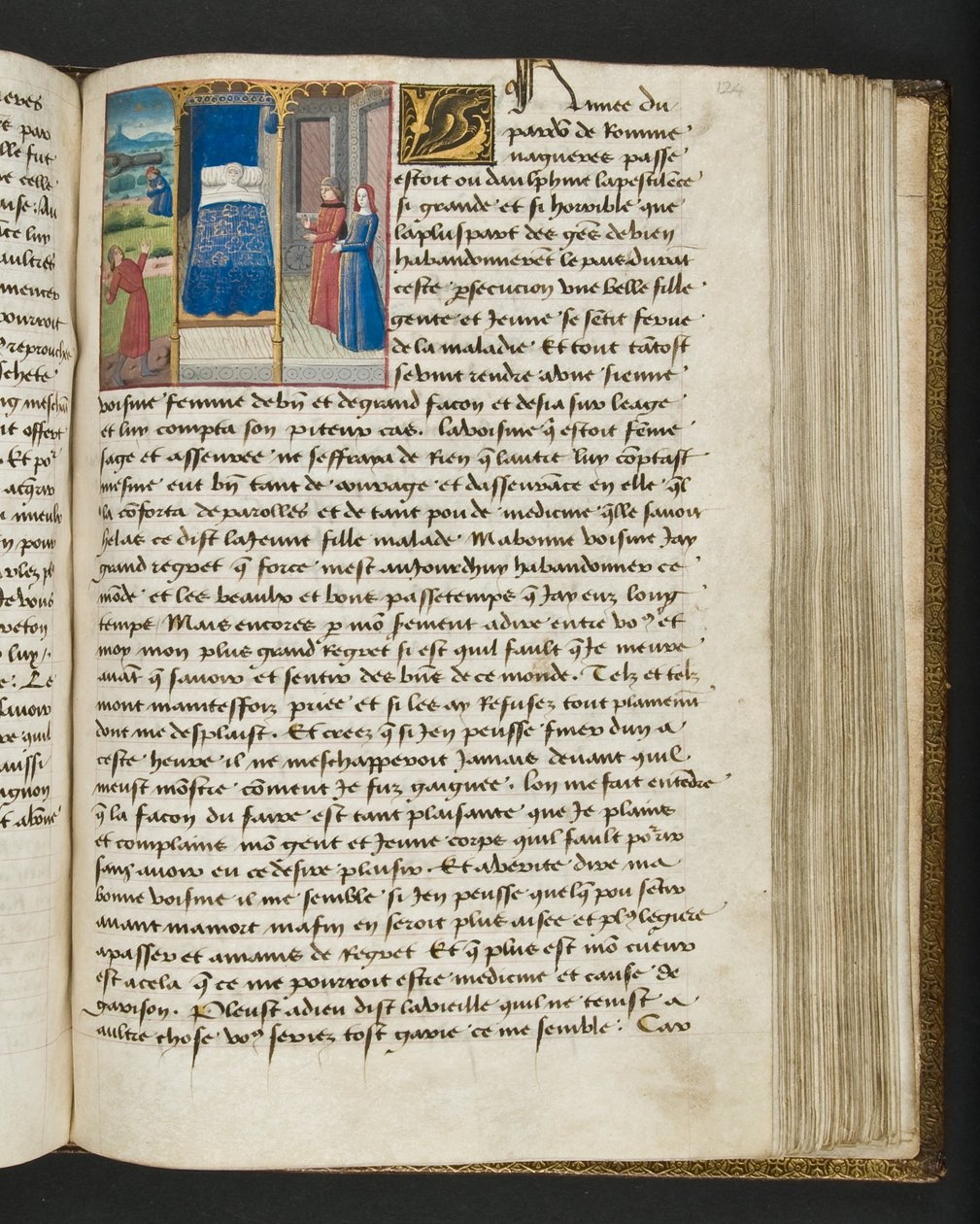 Seite aus Cent Nouvelles Nouvelles, ca. 1461-62 von French School