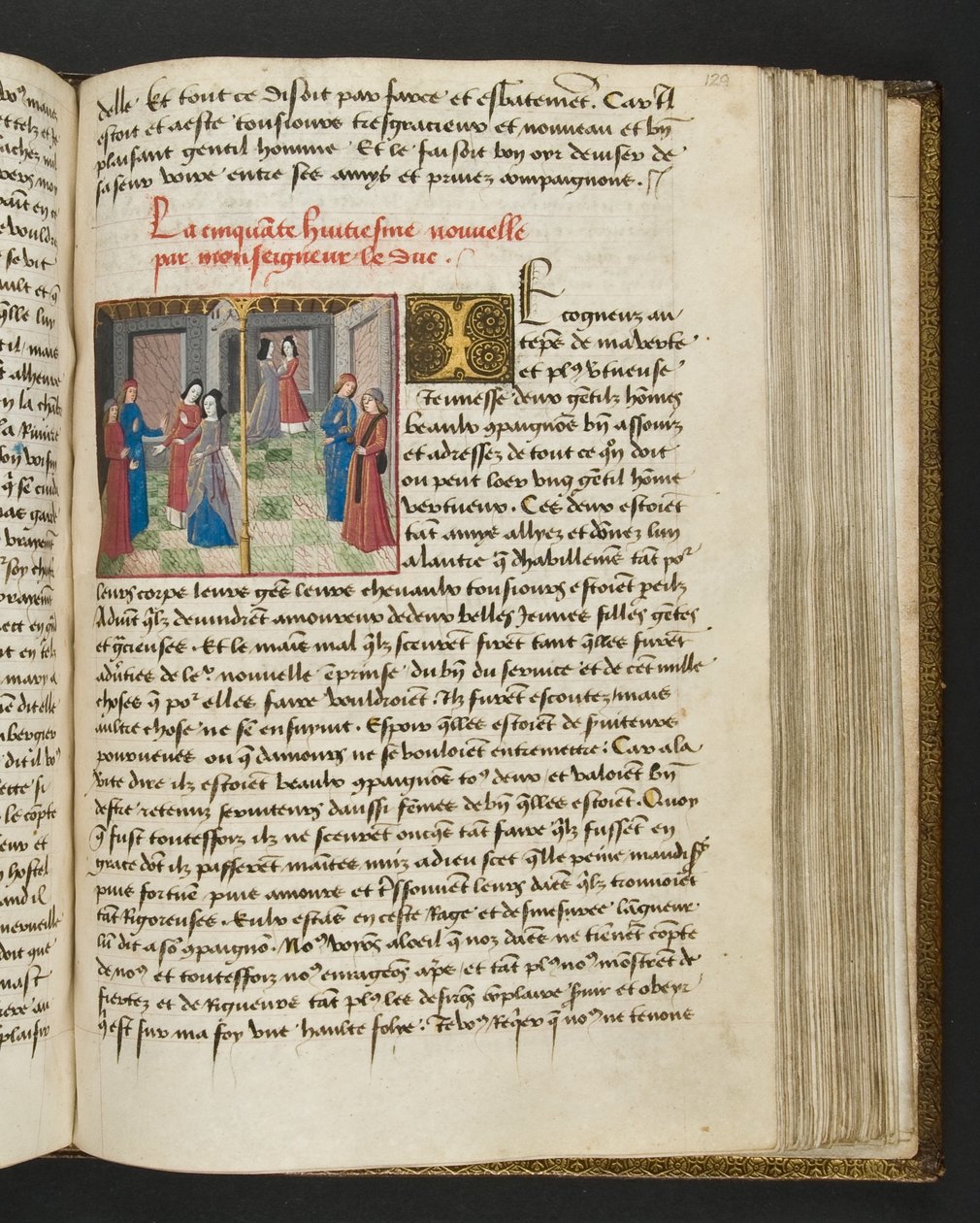 Seite aus Cent Nouvelles Nouvelles, ca. 1461-62 von French School