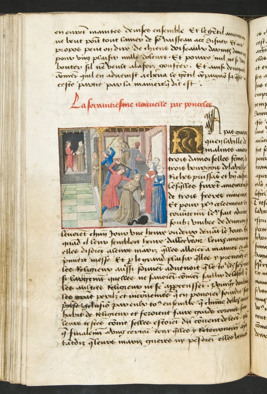 Seite aus Cent Nouvelles Nouvelles, ca. 1461-62 von French School