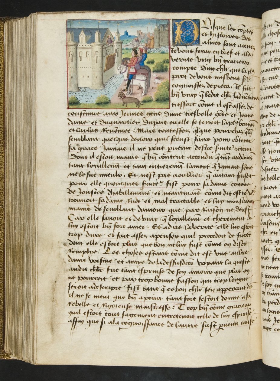 Seite aus Cent Nouvelles Nouvelles, c.1461-62 von French School