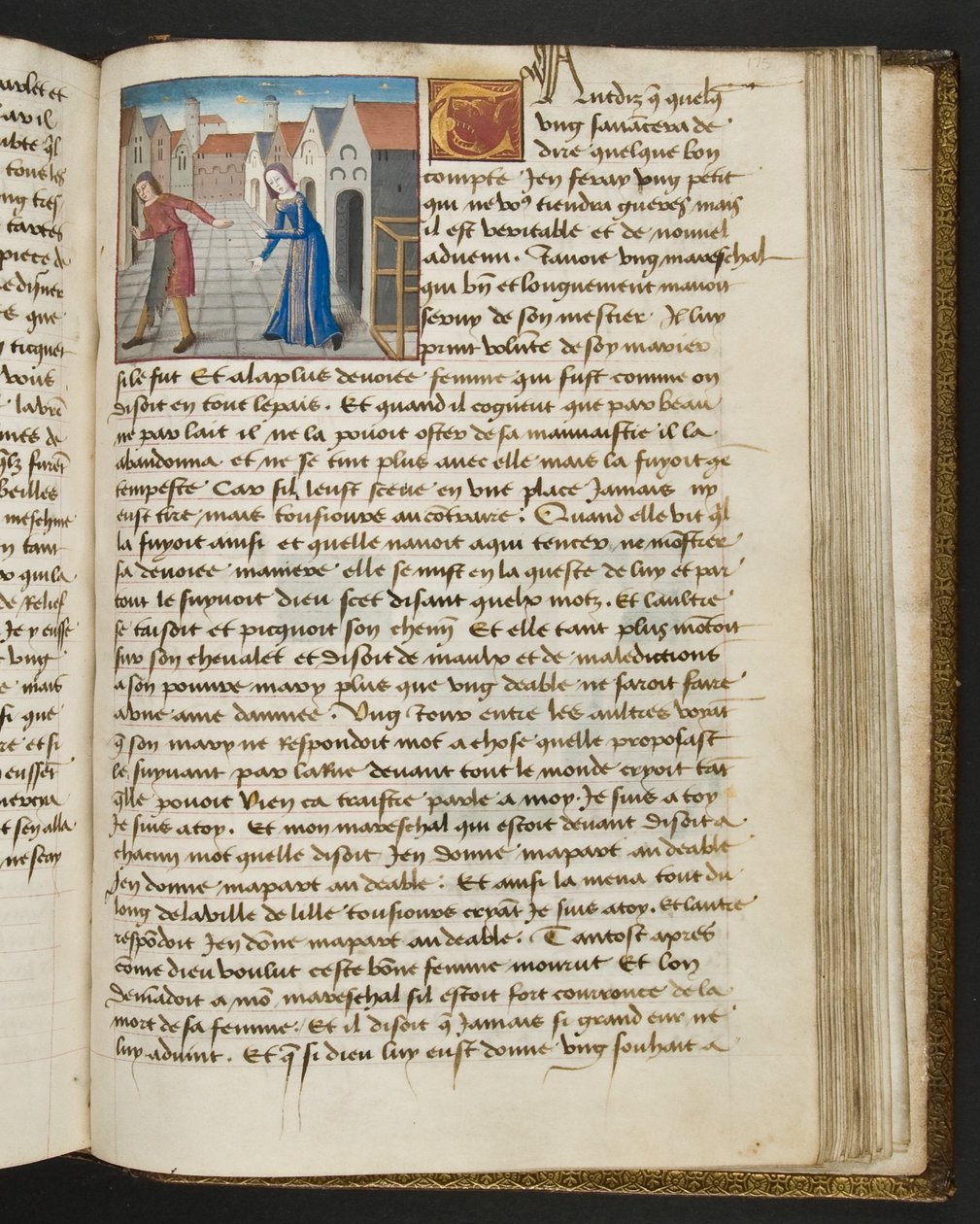 Seite aus Cent Nouvelles Nouvelles, c.1461-62 von French School