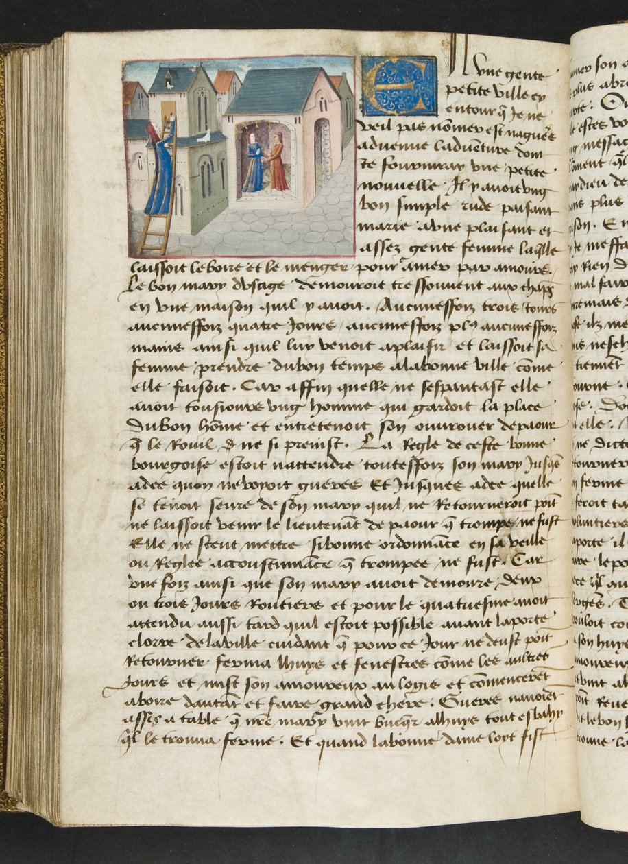 Seite aus Cent Nouvelles Nouvelles, c.1461-62 von French School