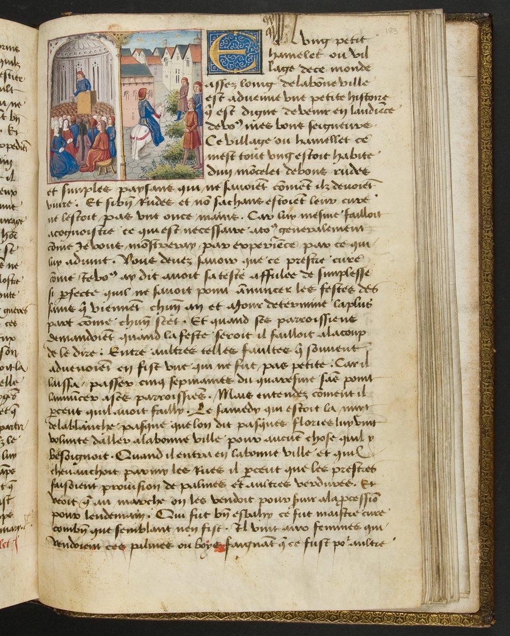 Seite aus Cent Nouvelles Nouvelles, c.1461-62 von French School