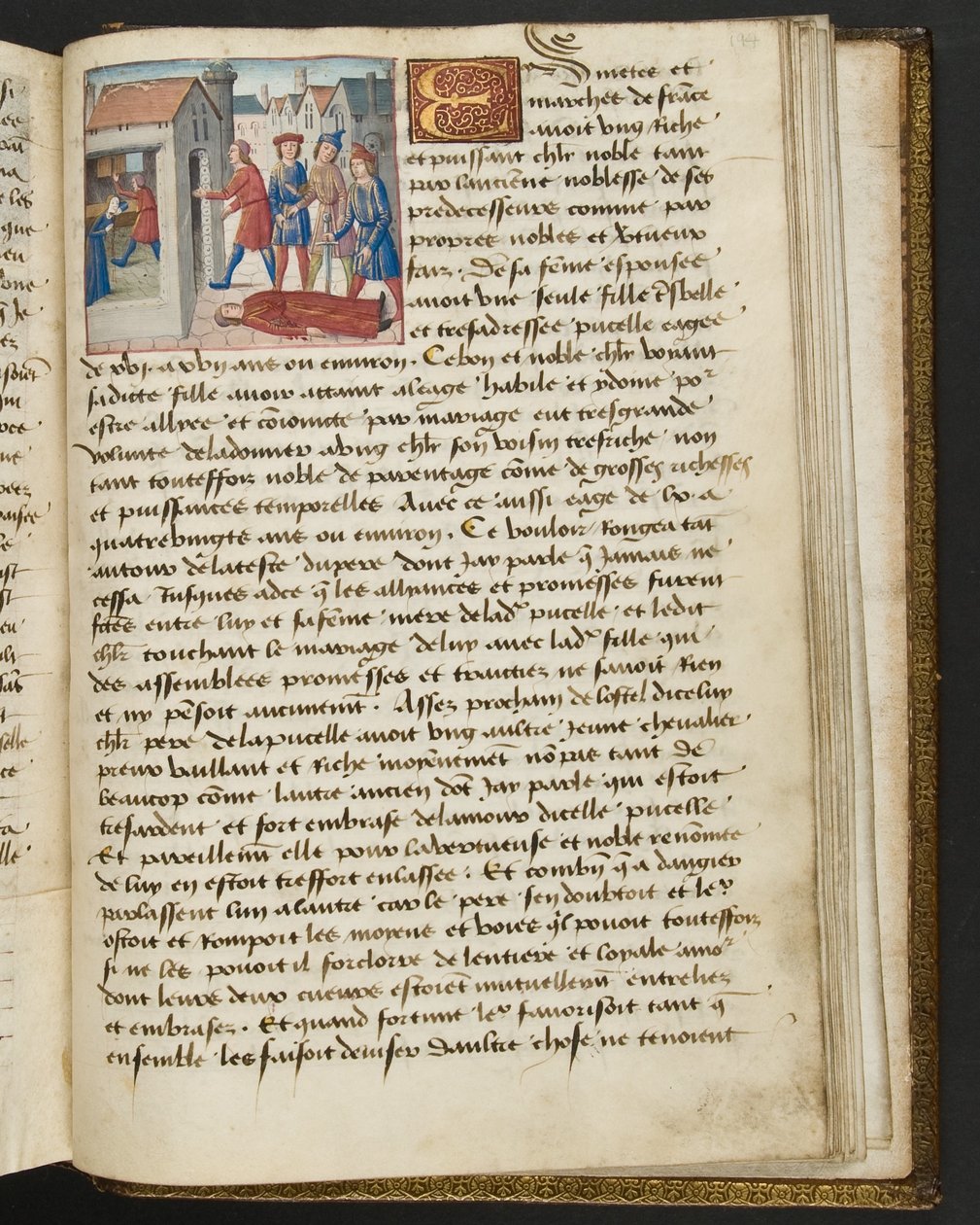 Seite aus Cent Nouvelles Nouvelles, c.1461-62 von French School
