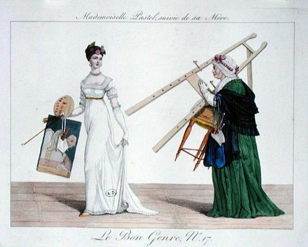 Mademoiselle Pastel gefolgt von ihrer Mutter, Tafel 17 aus 