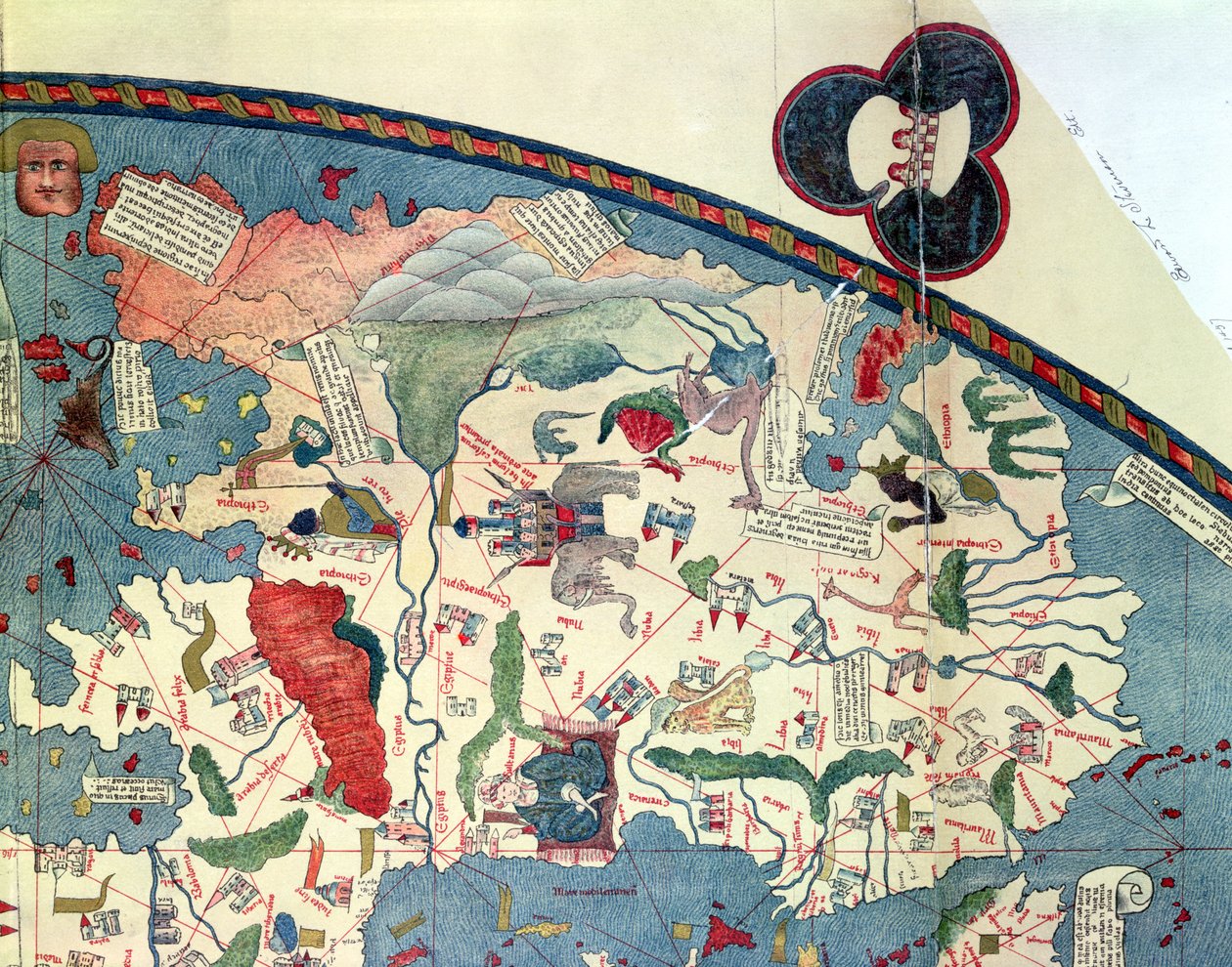Karte von Afrika, nach einem Original von 1447 von French School