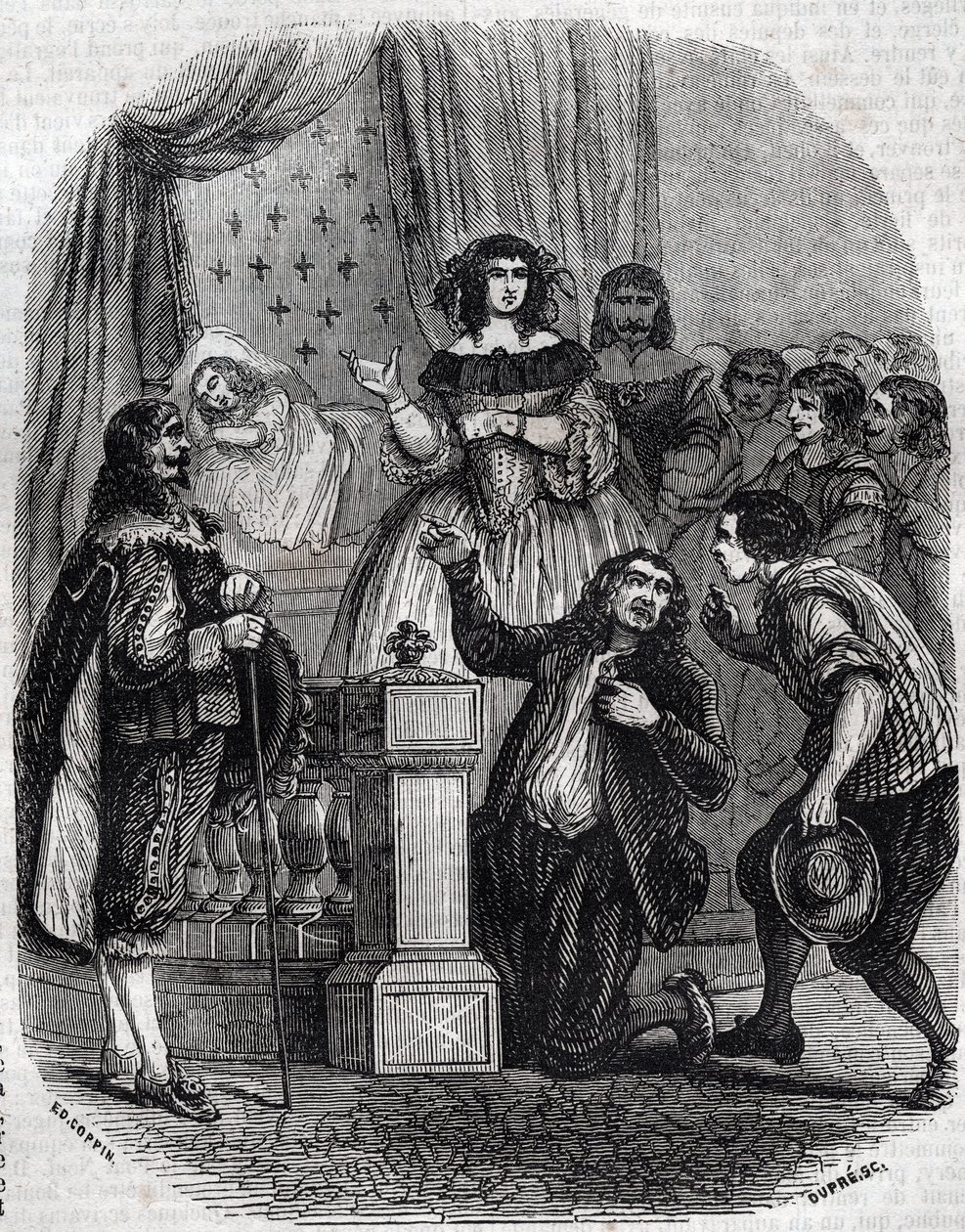 Marie de Medici (1573-1642), Königin von Frankreich und Regentin des Königreichs für ihren Sohn, schlafend im Bett - Marie de 