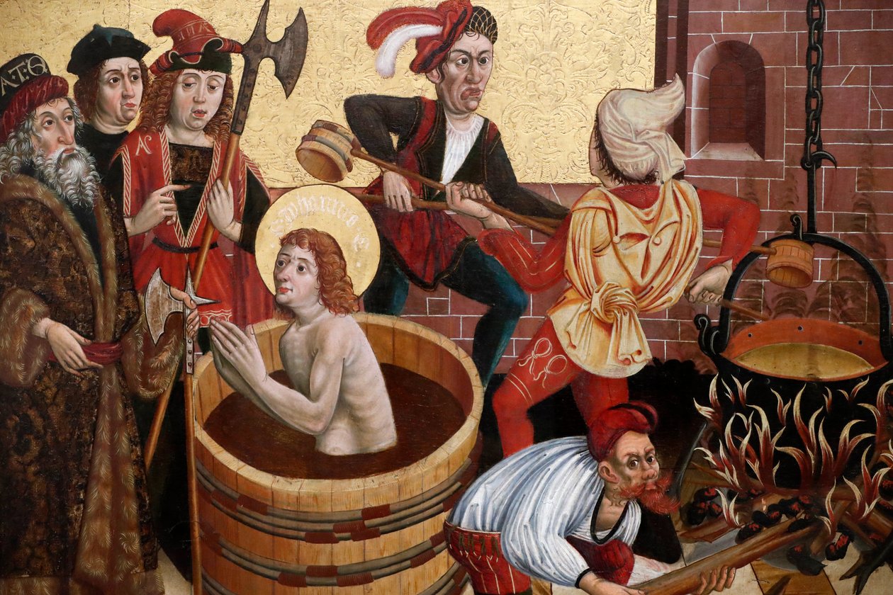 Martyrium des heiligen Johannes von French School
