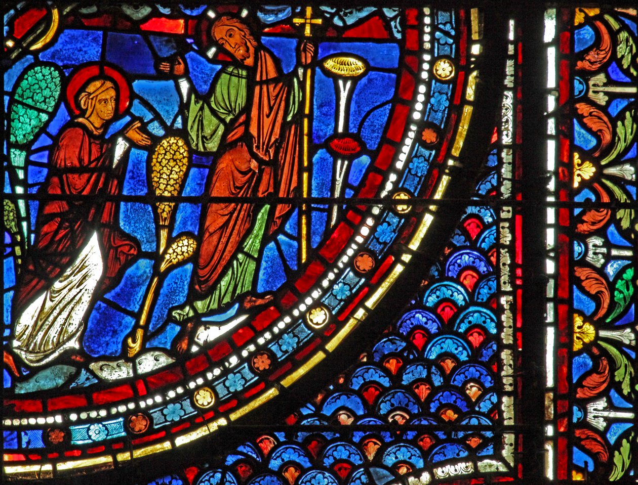Maria-Magdalena-Fenster: Die Auferstehung - Noli Me Tangere von French School
