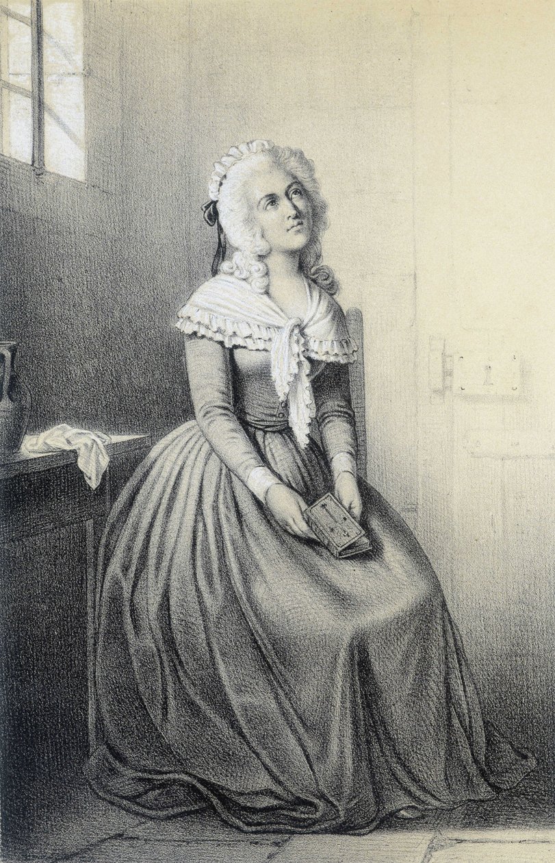 Mme Elisabeth in „Galerie historique de la Revolution française“ von Albert Maurin von French School