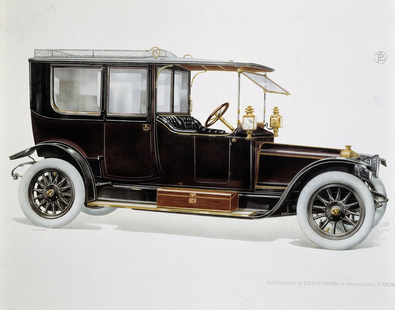 Modell Limousine - in „Les Etablissements Panhard et Levassor“ von French School
