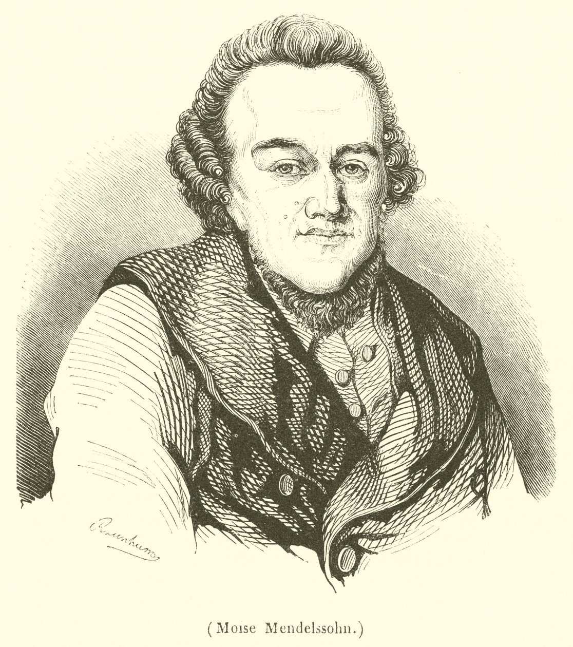 Moses Mendelssohn von French School