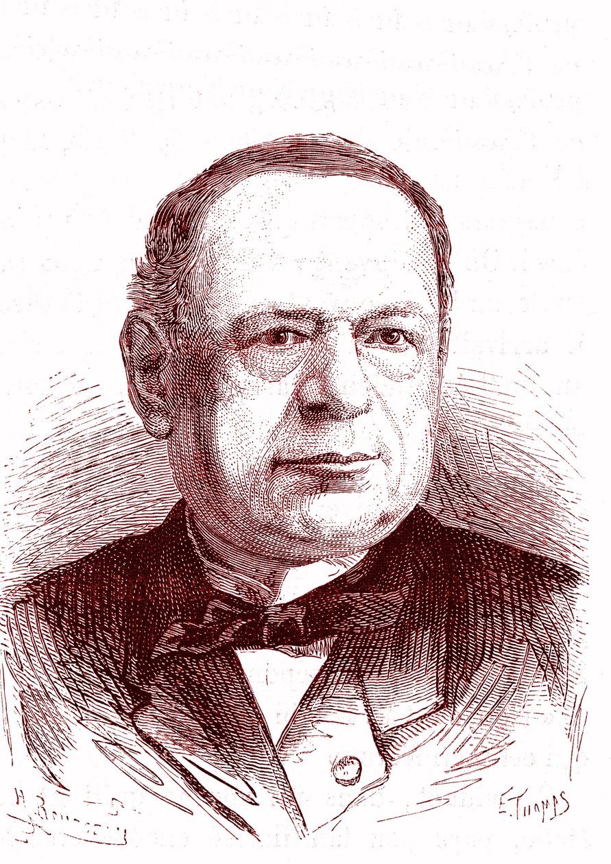 Moritz Hermann Von Jacobi (1801-1874), russischer Ingenieur und Physiker (Galvanoplastik, Elektromotoren). Gravur 1867 von French School