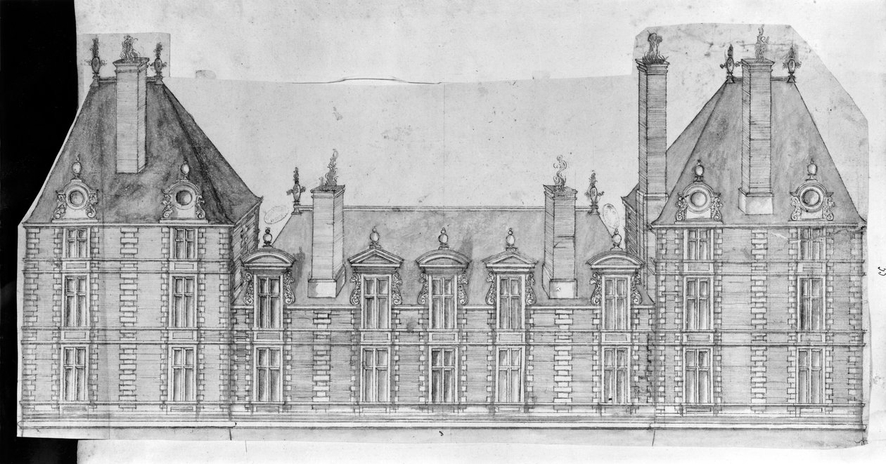 Ms 1001 fol.33, Schloss Rosny von French School
