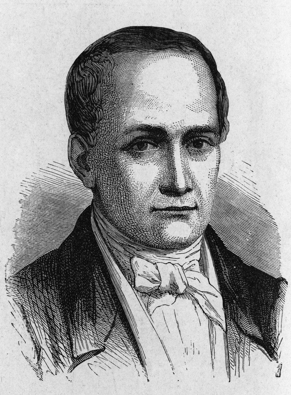 Nicéphore Niépce (1765-1833), französischer Erfinder, Pionier der Fotografie - in „Album der Wissenschaft; berühmte Wissenschaftler; Große Entdeckungen“ 1896. von French School