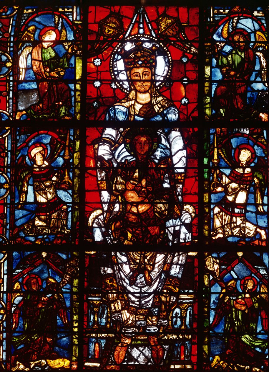 Notre-Dame de la Belle Verriere, aus dem südlichen Chor (Detail) von French School
