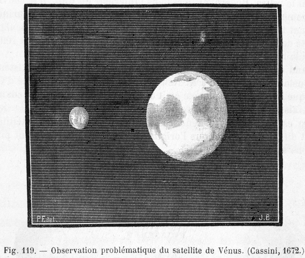 Beobachtung des Satelliten von Venus (Cassini) von French School