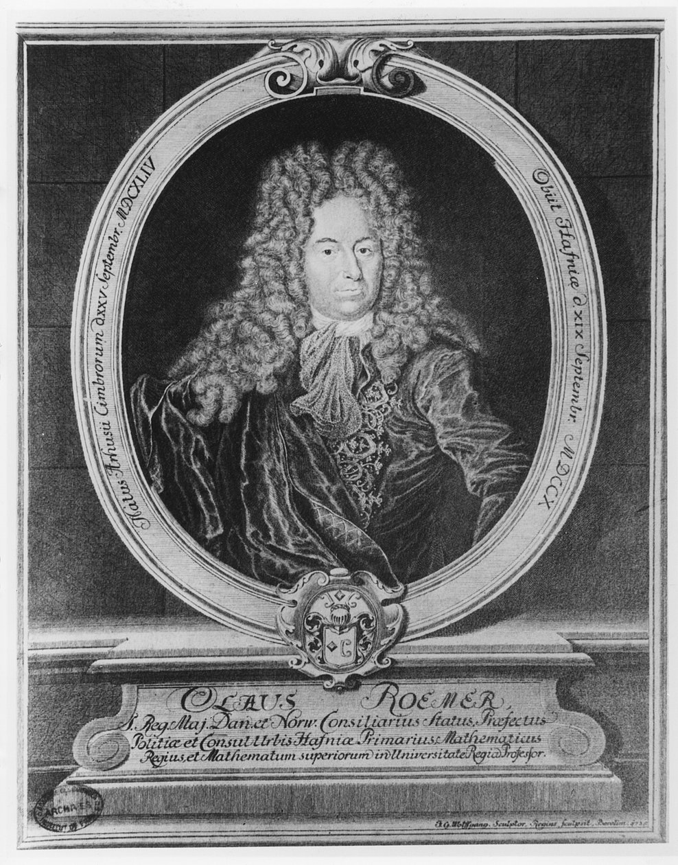 Olaus Romer (Gravur) von French School