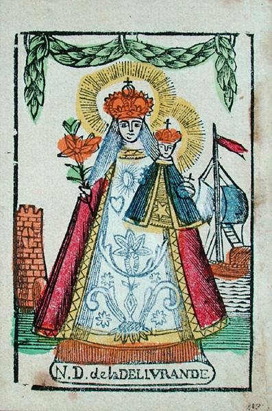 Unsere Liebe Frau von Delivrande, Pilgerandenken, ca. 1820-30 von French School