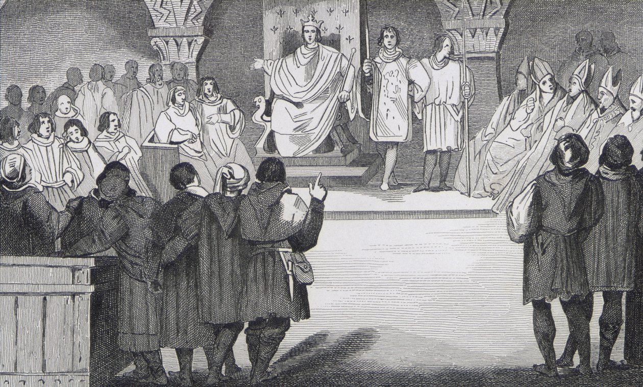 Philippe IV (1268-1314) der Schöne vereint die Generalstände im Louvre, aus 