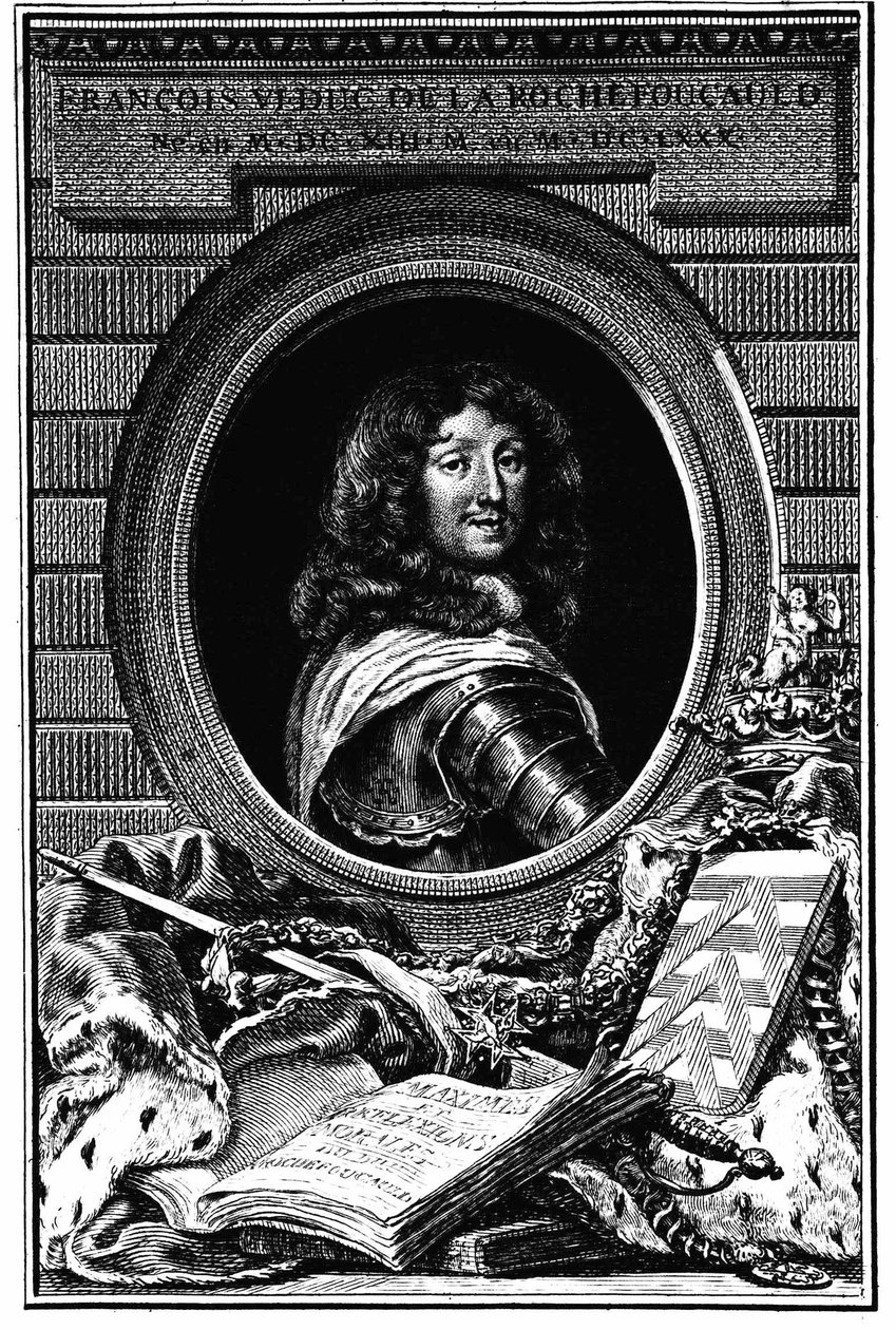 Porträt François 6, Herzog von La Rochefoucauld (1613-1680) - Familienarchiv. von French School