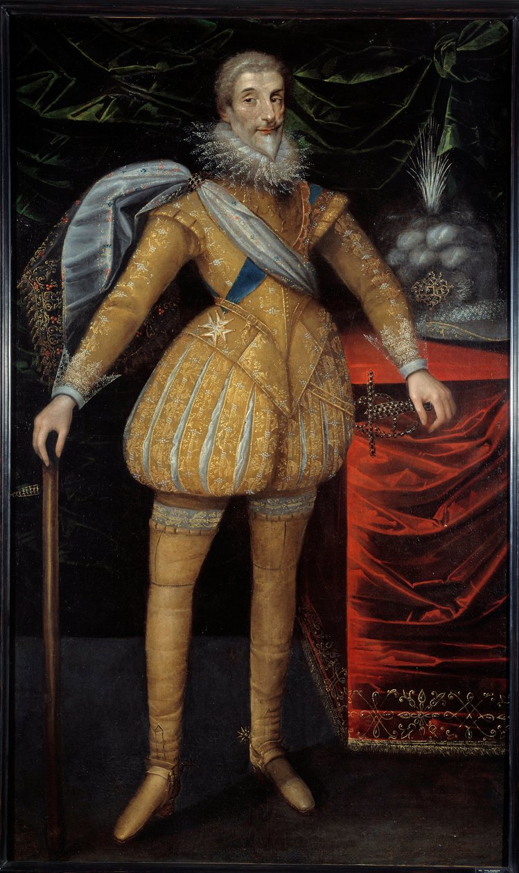 Ganzkörperporträt von Jean Louis de Nogaret de La Valette (1554-1642), Herzog von Épernon. Gemälde der französischen Schule von French School