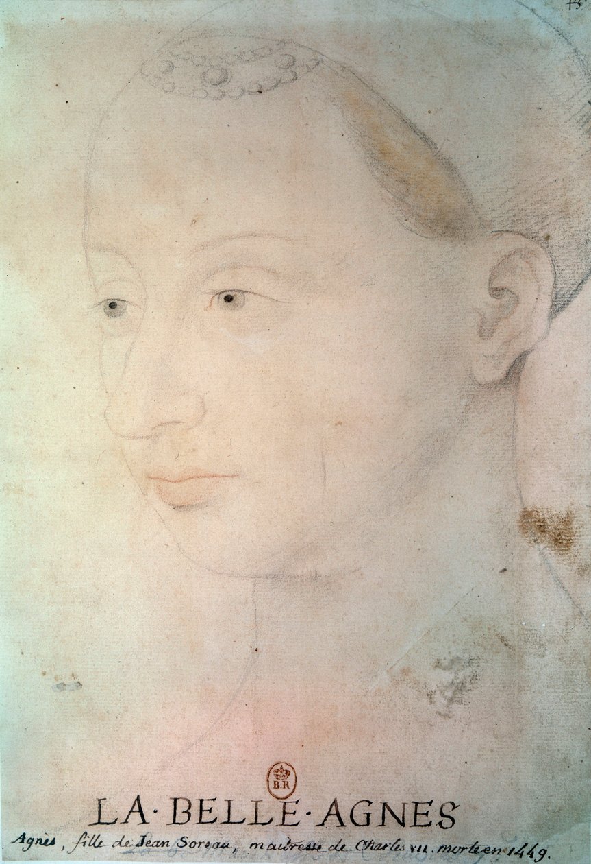 Porträt von Agnes Sorel (1422-1450), Dame von Beaute sur Marne von French School