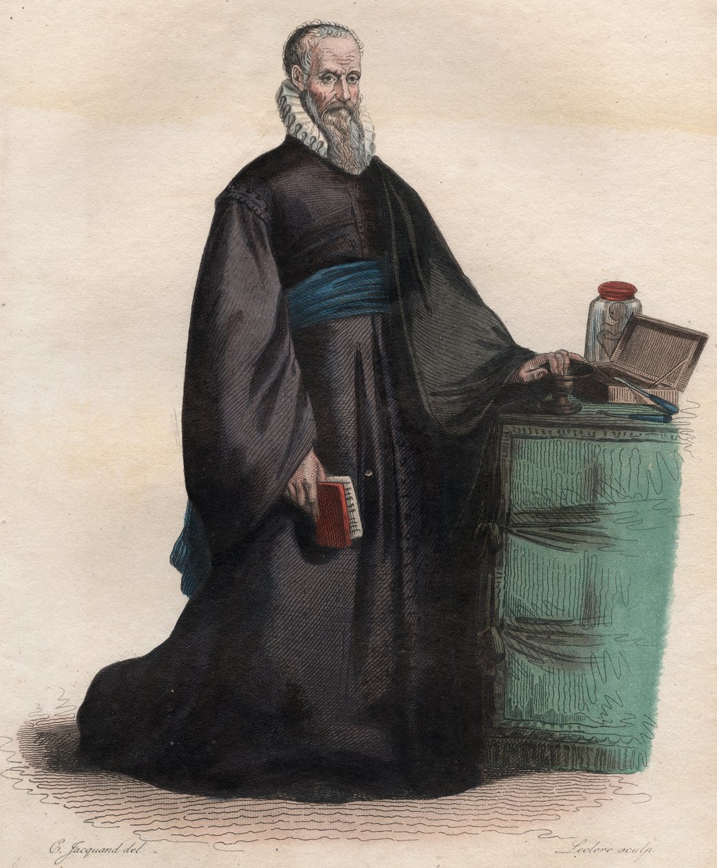 Porträt von Ambroise Paré (1509-1590), französischer Chirurg von French School