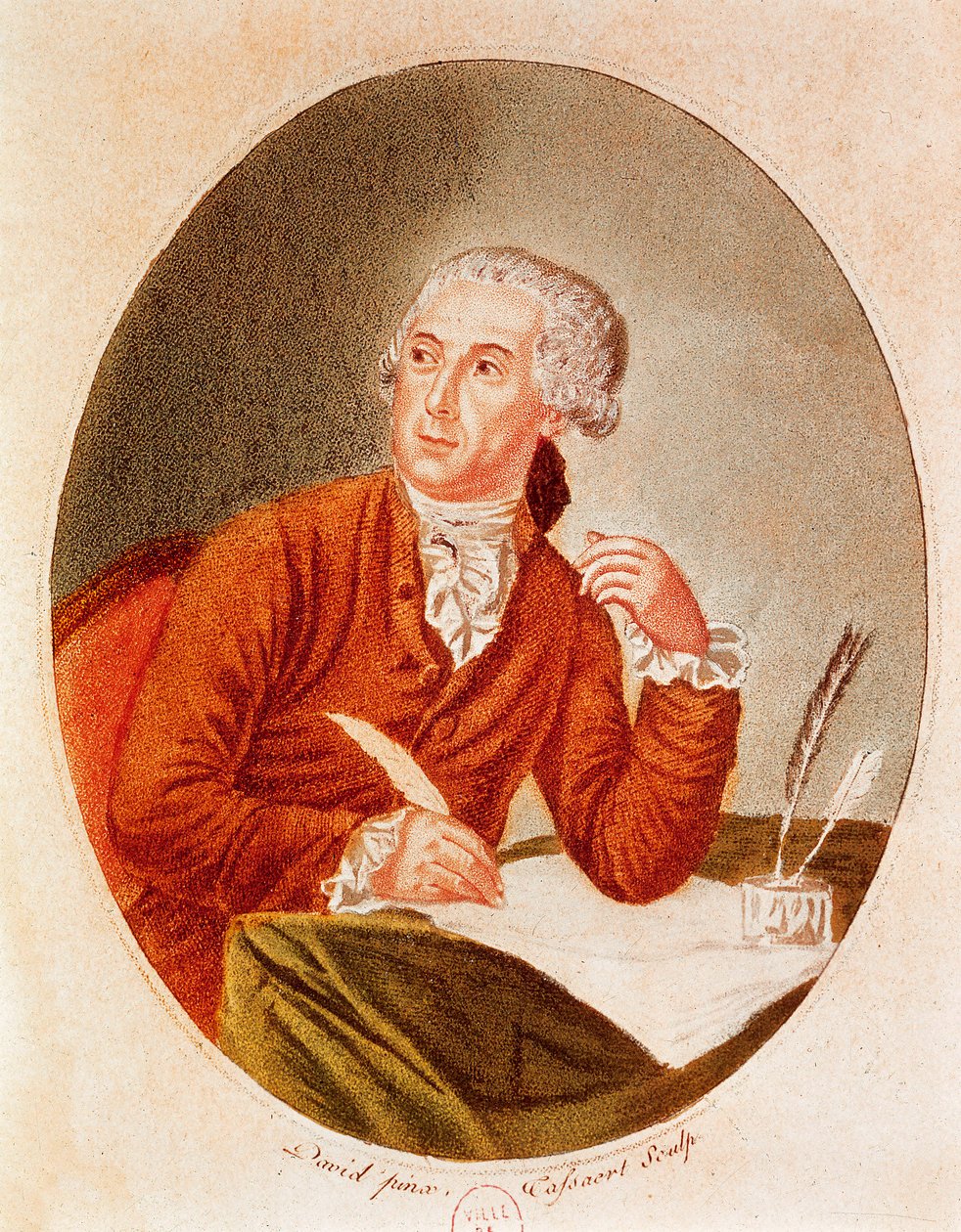Porträt von Antoine Laurent Lavoisier (1743-1794) von French School