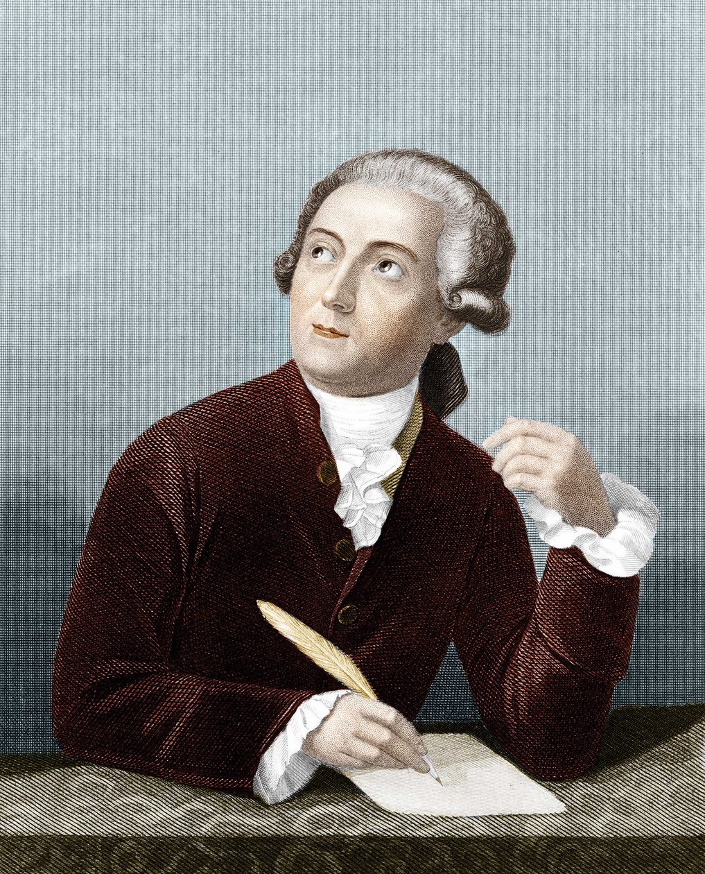 Porträt von Antoine Laurent Lavoisier (1743-1794), französischer Chemiker von French School