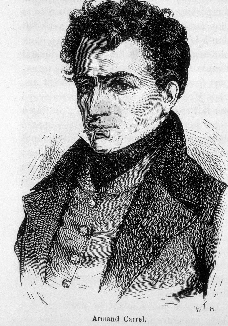 Porträt von Armand Carrel, französischer Journalist und politischer Schriftsteller (1800-1836) von French School
