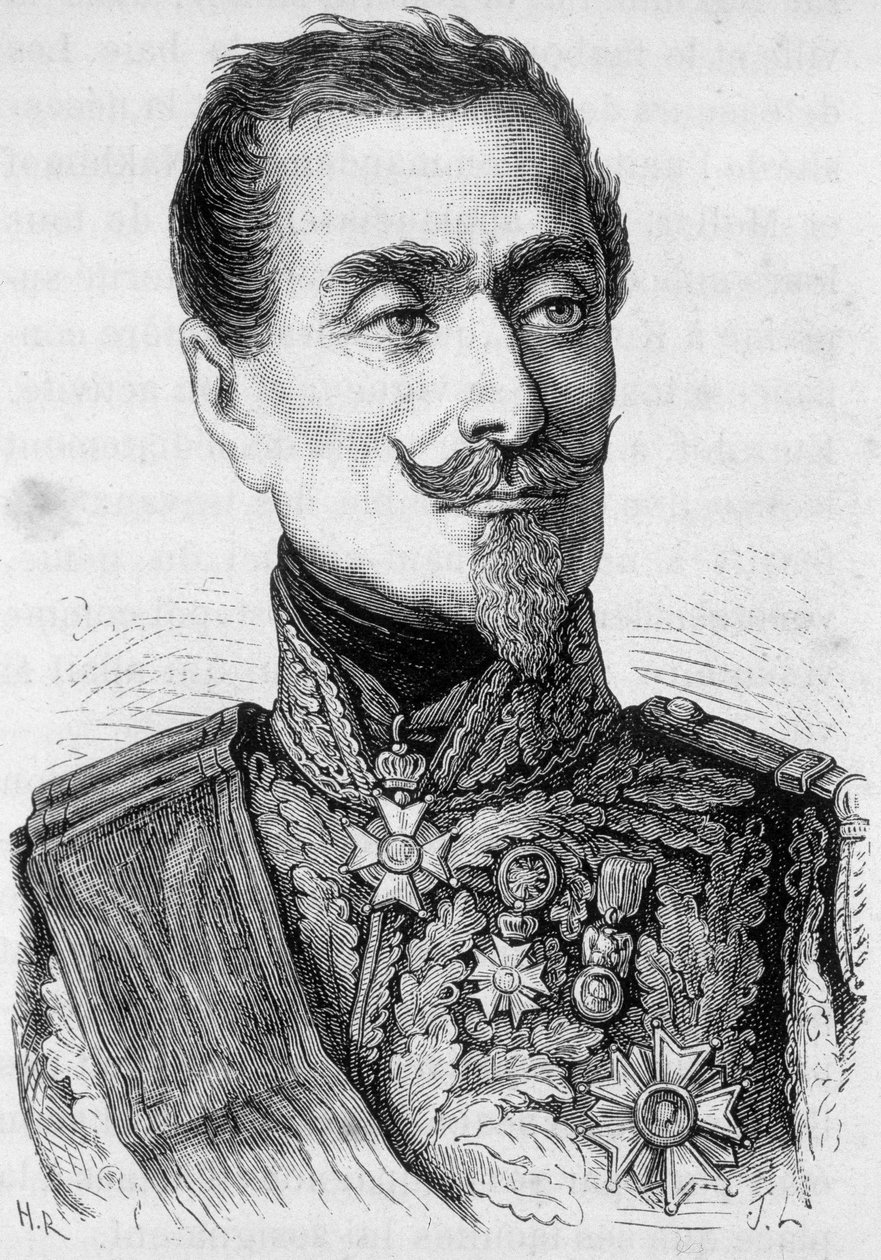Porträt von Armand Jacques Leroy de Saint-Arnaud (Saint Arnaud) von French School