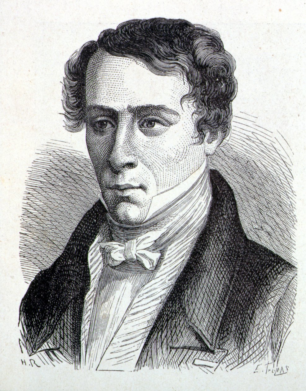 Porträt von Augustin Fresnel (1788-1827), französischer Physiker - in „Album of Science; illustrious scientists; Great discoveries“ 1896. von French School