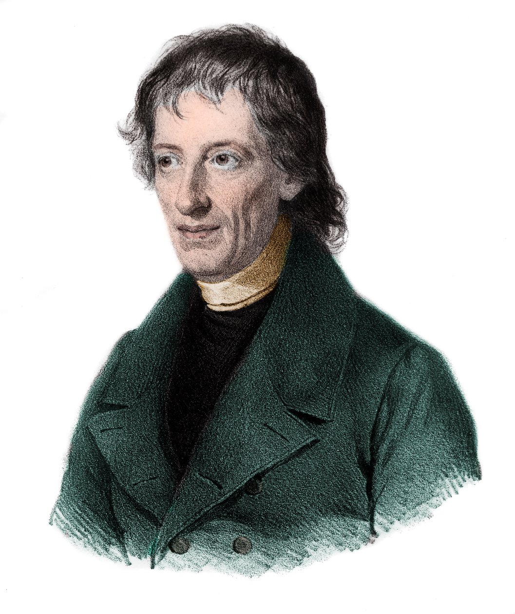 Porträt von Bernhard Placidus Johann Nepomuk Bolzano (1781-1848), böhmischer Mathematiker, Logiker, Philosoph, Theologe von French School