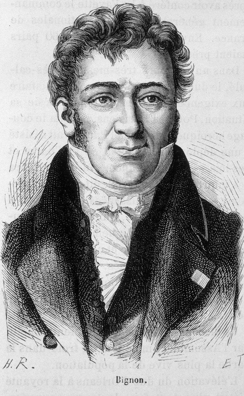 Porträt von Bignon - in „L