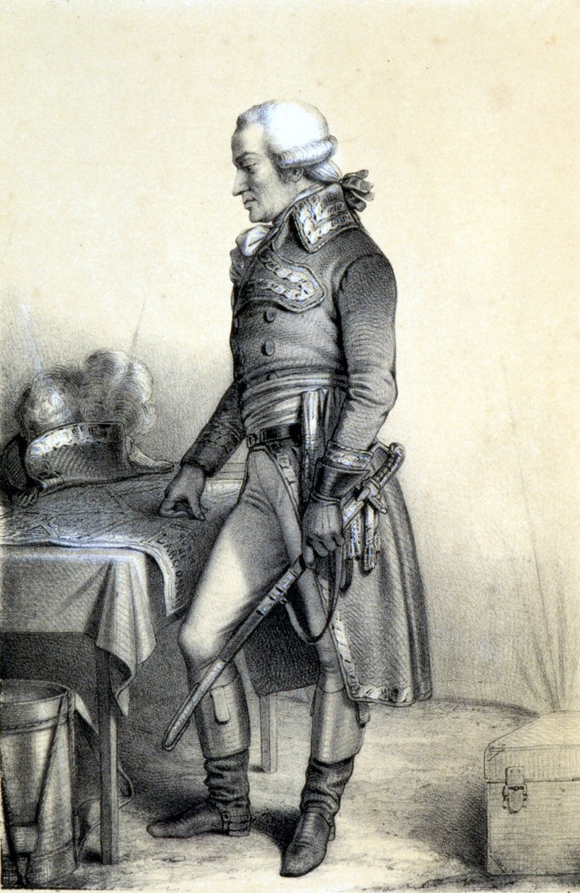 Porträt von Charles François du Périer dit Dumouriez (1739-1823), französischer General. - in „Galerie historique de la Revolution Française“ von Albert Maurin, ed. Paris 1843 von French School